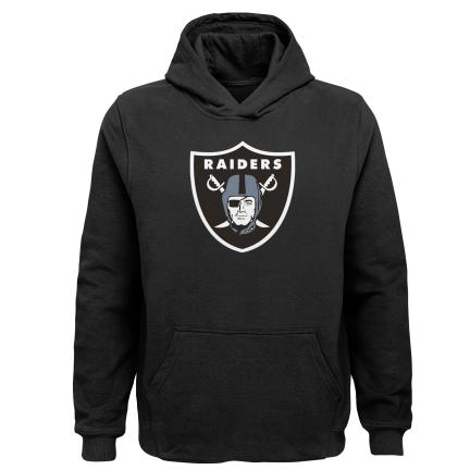 Las Vegas Raiders Boys Black Primary Logo Hoody