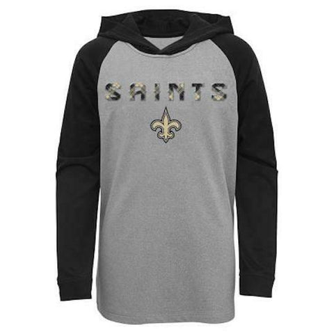 Outerstuff NFL Boys New Orleans Saints Long Sleeve Light Weight Hoodie