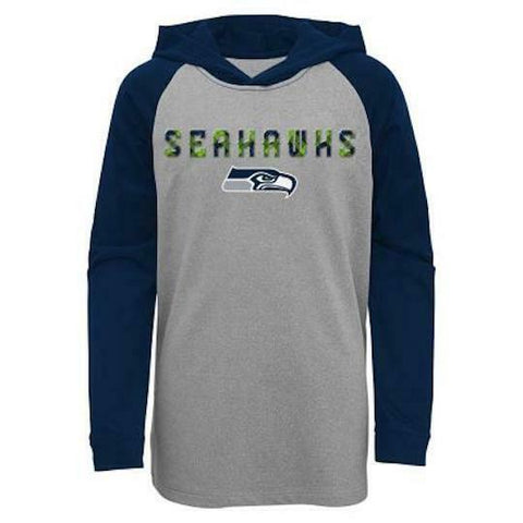 Outerstuff NFL Boys Seattle Seahawks Long Sleeve Light Weight Hoodie