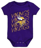 NFL Minnesota Vikings Infant Scribble Onsie 12 Month