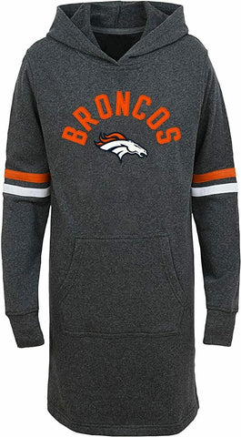 Outerstuff Denver Broncos Jump Off Long Sleeve Hooded Tunic
