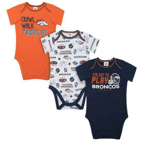 NFL Gerber Denver Broncos 3 Pack Baby Bodysuit