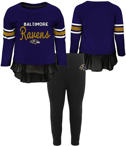 NFL Baltimore Ravens Outerstuff Infant "Mini Formation" Top & Legging Set