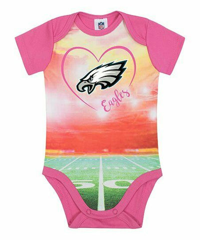 Philadelphia Eagles Baby Infant Bodysuit Pink