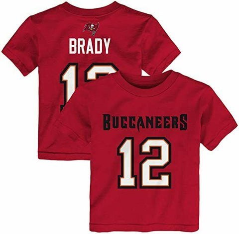 Outerstuff Toddler Tom Brady Tampa Bay Buccaneers Mainliner Player Tee Shirt 4T
