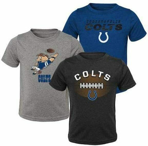 Toddler Boys NFL Indianapolis Colts 3 Pack Tee Shirts