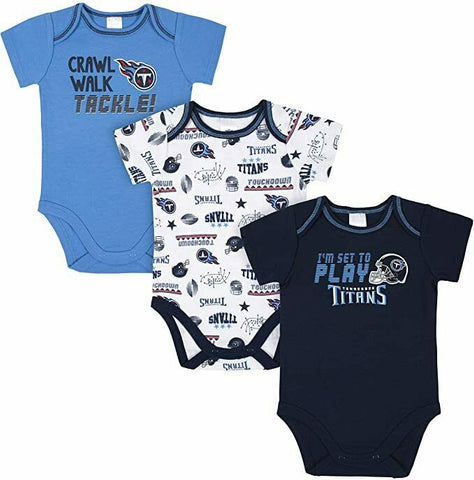 NFL Gerber Tennessee Titans 3 Pack Baby Bodysuit