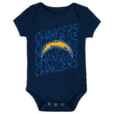 NFL Los Angeles Chargers Infant Scribble Onsie 12 Month