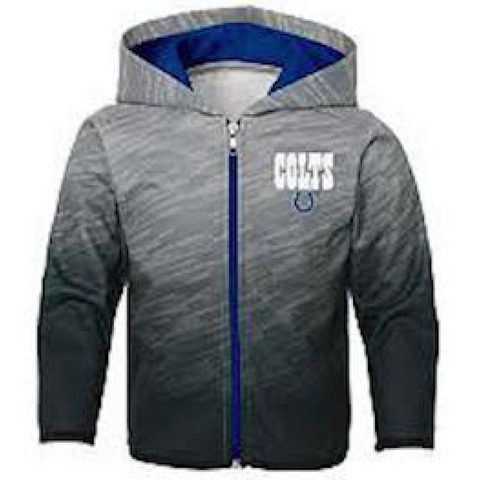 NFL Indianapolis Colts Boys Toddler Full Zip Hoodie