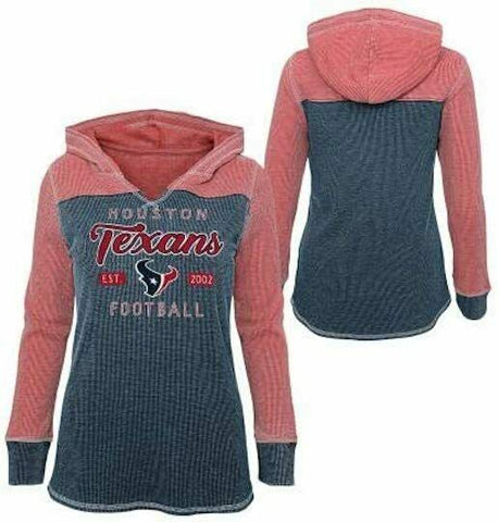 Outerstuff NFL Houston Texans Girls Long Sleeve Hooded Thermal Shirt