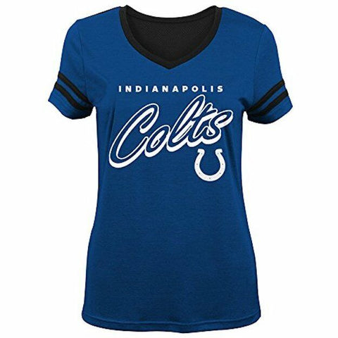 Outerstuff NFL Indianapolis Colts Girls Youth Girls Sound Wave Short Sleeve Tee