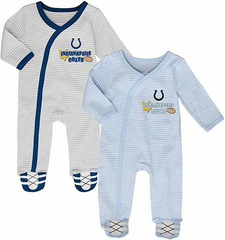 NFL Infant Sunday's Best Indianapolis Colts 2-Piece Coverall Pajamas Football