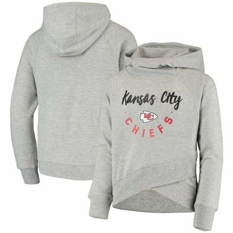 Outerstuff Kansas City Chiefs Junior Girls Charge Funnel Neck Hoodie