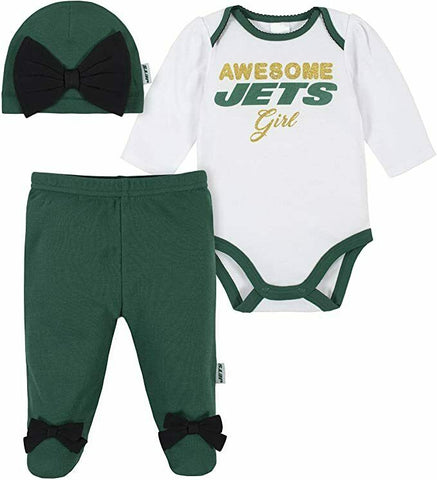 Gerber NFL New York Jets Girls Infant 3 Piece Set