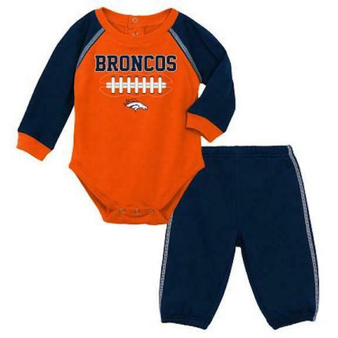 Outerstuff NFL Denver Broncos Infant 2 Piece Creeper / Pant Set