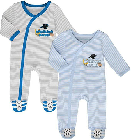 NFL Infant Sunday's Best Carolina Panthers 2-Piece Coverall Pajamas Football