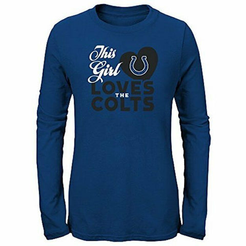 Outerstuff NFL Indianapolis Colts Girls This Girl Loves Long Sleeve Shirt