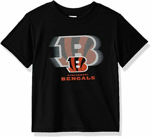 NFL Cincinnati Bengals Boys' Short Sleeve Solid Logo Tee Shirt