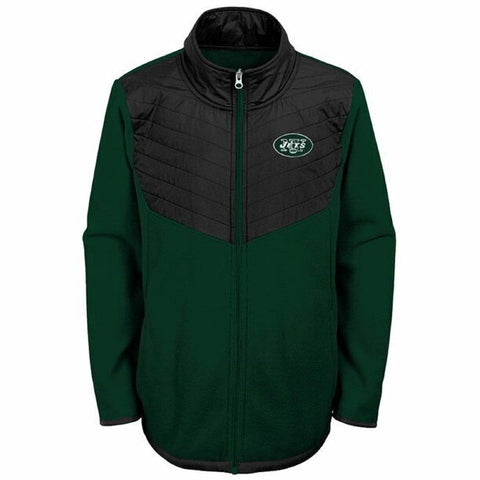Youth Green/Black New York Jets Polar Full-Zip Jacket