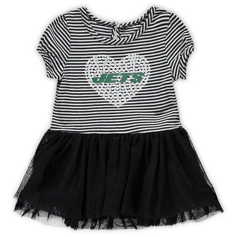 Outerstuff New York Jets Infant / Toddler Girls Game Dress Shirt
