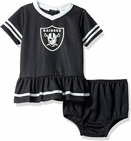 NFL Las Vegas Raiders Girls Dress and Diaper Cover