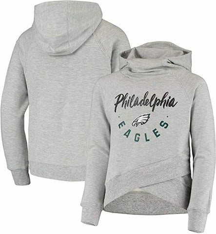 Outerstuff Philadelphia Eagles Junior Girls Charge Funnel Neck Hoodie