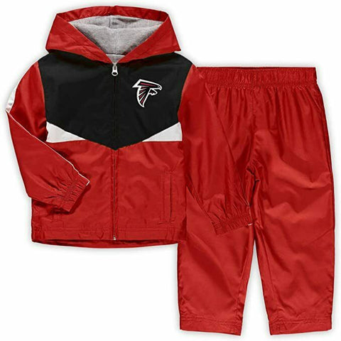Outerstuff NFL Atlanta Falcons Toddler Full Zip Jacket and Pants Wind Suit
