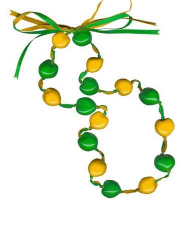 Green And Gold Kukui Necklace